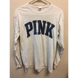 Victoria’s Secret Pink Long Sleeve Campus Tee